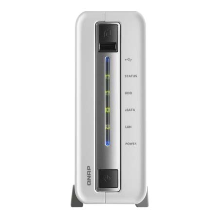 TS-112P QNAP Personal Cloud NAS, DLNA, Mobile App Supported, Single Drive-DISCONTINUED