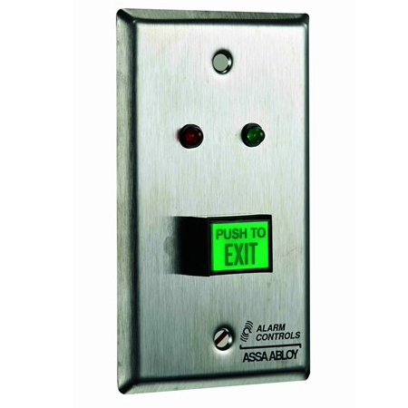 TS-7R Alarm Controls REQUEST TO EXIT STATION S MALL RED PB,EXIT