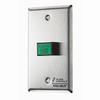 TS-7T Alarm Controls 5/8â€� X 7/8â€� Green Illuminated P.B. with S.P.D.T., 2A. Contacts, Additional S.P.D.T. Mom. Switch 3 A. Contacts, â€œPush to Exitâ€�, Single Gang, Stainless Steel Wallplate