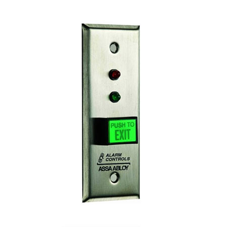 TS-8T Alarm Controls Narrow Momentary Switch Request to Exit Station with 30 Second Timer