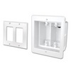 Vanco Recessed Dual Gang Indoor InBox for Plasma and LCD TVs