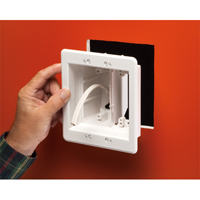 TVBU505 Arlington Industries 2-Gang Recessed TV Box for Power and Low Voltage