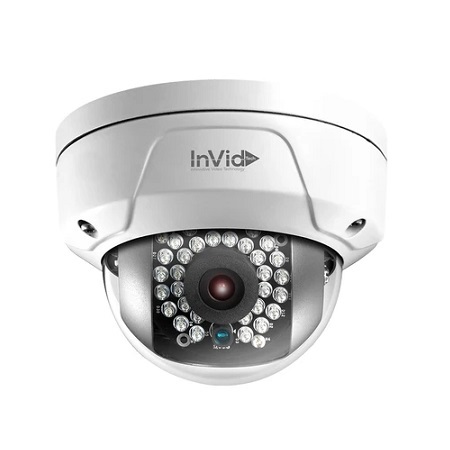 ULT-P2DRIR28 InVid Tech 2.8mm 30FPS @ 2MP Outdoor IR Day/Night WDR Dome IP Security Camera 12VDC/PoE