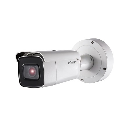 ULT-P8BXIRM2812 InVid Tech 2.8-12mm Motorized 20FPS @ 8MP Outdoor IR Day/Night WDR Bullet IP Security Camera 12VDC/POE