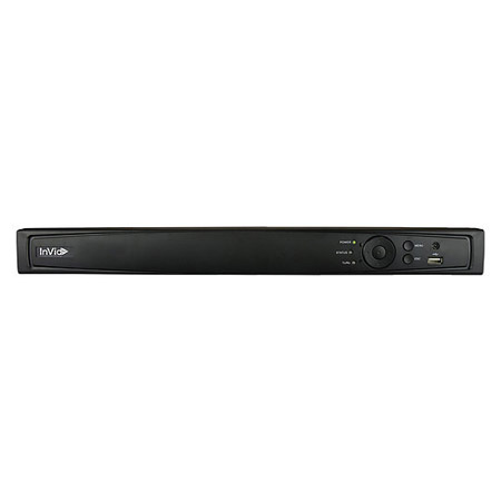 UN1A-16X8 InVid Tech 16 Channel NVR 100Mbps Max Throughput w/ Built-in 8 Port PoE - No HDD
