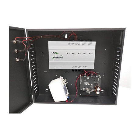 US-INBIO-160-PRO-BUN ZKTeco USA Package of InBio-160 Pro 1-Door 2-Way Controller in Metal Cabinet with Power Supply