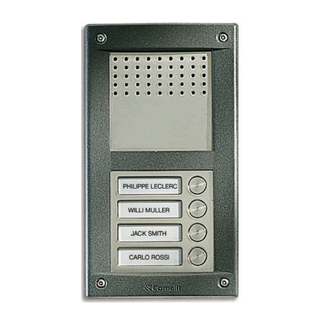 VA4F Comelit EZ-Pack Audio Entry Panel Kit 4 Button - Vandalcom Series
