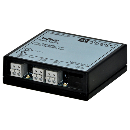 VB6 Altronix Power Booster Converts a 24VAC/24VDC Input into 2 56VDC - Modular Connector