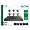 VIS-8CHTX4MP2WAY/2TB InVid Tech 8 Channel NVR Kit 320Mbps Max Throughput - No HDD w/ Built-in 8 Port PoE and 6 x 4MP 2.8mm Outdoor IR Turret IP Security Cameras