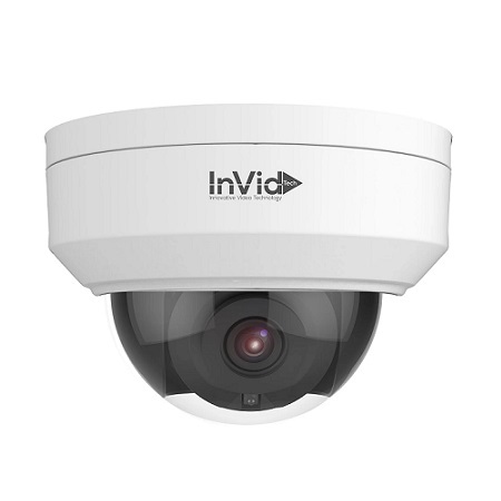 VIS-P4DRXIR36 InVid Tech 3.6mm 20FPS @ 4MP Outdoor IR Day/Night WDR Dome IP Security Camera 12VDC/PoE
