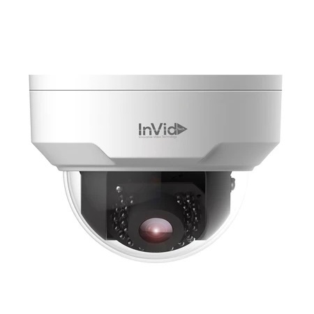 VIS-P5DRIR4 InVid Tech 4mm 20FPS @ 5MP Outdoor IR Day/Night WDR Dome IP Security Camera 12VDC/PoE