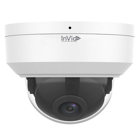 VIS-P8DRIR28NH-LC InVid Tech 2.8mm 20FPS @ 8MP Outdoor IR Day/Night WDR Dome IP Security Camera 12VDC/PoE