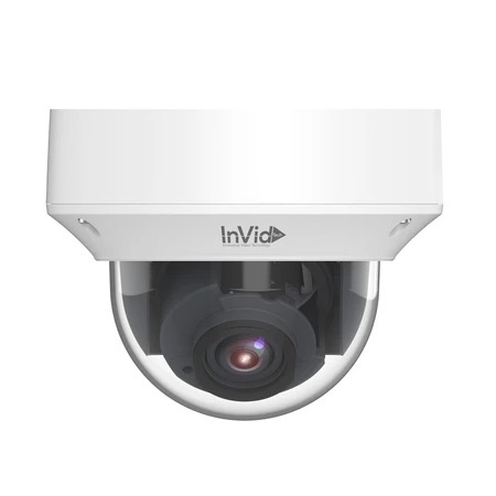 VIS-P8DRXIRA2812 InVid Tech 2.8-12mm Motorized 15FPS @ 8MP Outdoor IR Day/Night WDR Dome IP Security Camera 12VDC/PoE