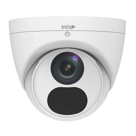 VIS-P8TXIR28NH-LC InVid Tech 2.8mm 30FPS @ 8MP Outdoor IR Day/Night WDR Turret IP Security Camera 12VDC/PoE