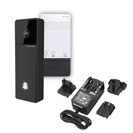 VISTOKIT/U Comelit Visto WiFi Video Doorbell Camera Kit with Chime and Transformer