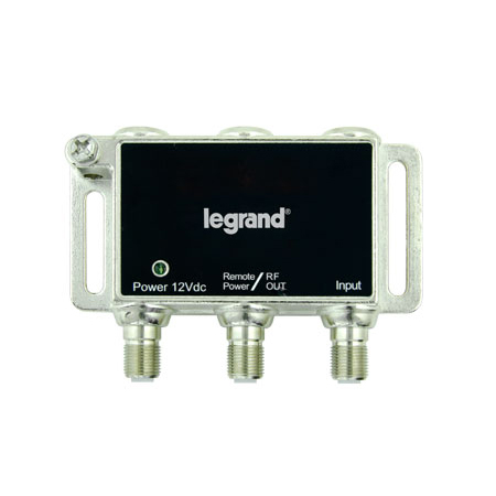 VM1100 Legrand On-Q 1 Single-Port RF Digital Cable Amplifier w/ Mounting Bracket