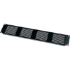 VTP-2 Middle Atlantic 2 Space (3 1/2 Inch) Slotted Vent Panel, Black Brushed Finish