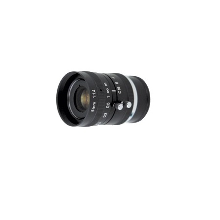VZ-BF6M-2 ViewZ 1/2 FA Fixed Lens with Manual Iris 6mm F1.4  C-Mount