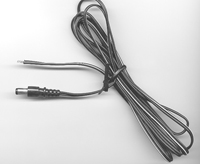 W32.1MM-10 DC Cord Male - 3 Foot Flying Leads - Pack of 10