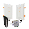 WES3HTG-KT-P8 KBC Networks Wireless Point-to-Point Kit with 2 x WES3HTG-AX-CA 1 x ESUG8P-D 1 x DRP240-48 and Mounting Hardware