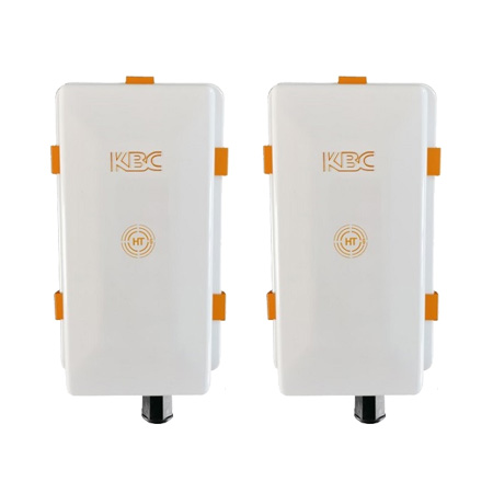 WES4HTG-KT KBC Networks 5GHz Wireless High Throughput Gigabit Ethernet System Kit Up to 650Mbps Bi-directionally with 2 x WES4HTG-AX-CA Modules Integrated 17dBi Antennas - US Power Plug