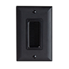WP1014-BK-V1 Legrand On-Q Cable Access Strap w/ Wall Plate - Black