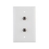 WP2009-WH-V1 Legrand On-Q 3GHz Dual Coax Wall Plate White