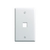 WP3401-WH-10 Legrand On-Q 1-Gang 1-Port Wall Plate White â€“ 10 Pack