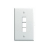 WP3403-WH Legrand On-Q 1-Gang 3-Port Wall Plate White