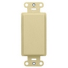 WP3410-LA-10 Legrand On-Q Blank Decorator Outlet Strap Light Almond - 10 Pack