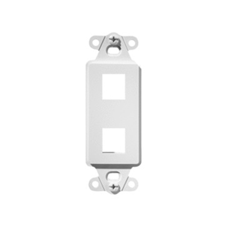 WP3412-WH Legrand On-Q 2-Port Decorator Outlet Strap - White