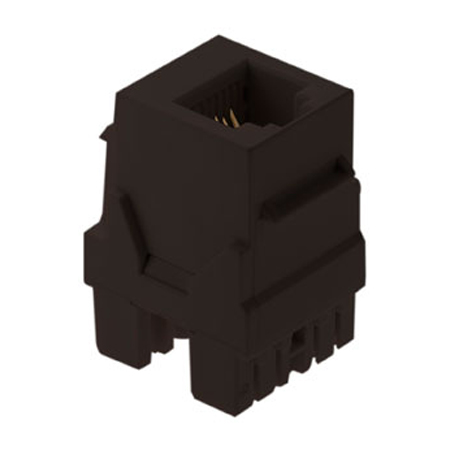 WP3425-BR-20 Legrand On-Q 6P6C Keystone Connector Brown  20 Pack