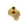 WP3463-LA-20 Legrand On-Q Green RCA to F-Connector Light Almond - 20 Pack
