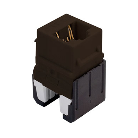 WP346A-BR Legrand On-Q Cat 6a Quick Connect RJ45 Keystone Insert Brown