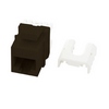 WP3475-BR-10 Legrand On-Q Cat 5e Quick Connect RJ45 Keystone Insert Brown - 10 Pack
