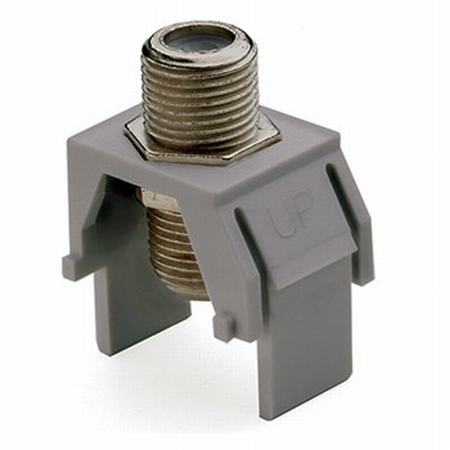 WP3479-GY Legrand On-Q Non-Recessed Nickel F-Connector Gray