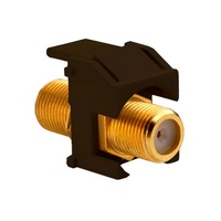WP3480-BR-20 Legrand On-Q Recessed Gold F-Connector Brown - 20 Pack