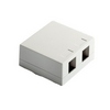 WP3502-WH-10 Legrand On-Q Surface Mount Box 2-Port White - 10 Pack