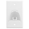 WP9001-WH Legrand On-Q Single Gang Hinged Bull Nose Wall Plate White