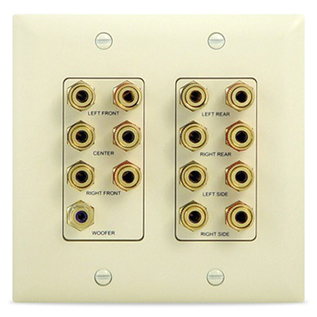 WP9009-DM-V1-03 Legrand On-Q 7.1 Home Theater Connection Kit Almond - 3 Pack