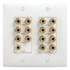 WP9009-LA-V1-03 Legrand On-Q 7.1 Home Theater Connection Kit Light Almond - 3 Pack