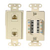 Show product details for WPA-DD-10 OpenHouse Dual TAP Wall Plate (Almond) 10-Pack