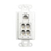 WPI-DP-10 OpenHouse Data/Telephone TAP Wall Plate (Ivory) 10-Pack