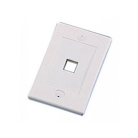 WPIC-1P-WH Pro's Kit 7PK-317V1-WH Single Gang Wall Plate Icon Style - 1 Port - White