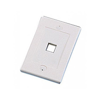 WPIC-1P-WH Pro's Kit 7PK-317V1-WH Single Gang Wall Plate Icon Style - 1 Port - White