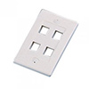 WPIC-4P-WH Pro's Kit 7PK-317V4-WH Single Gang Wall Plate Icon Style - 4 Port - White