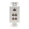Show product details for WPW-DP-10 OpenHouse Data/Telephone TAP Wall Plate (White) 10-Pack