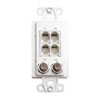 WPW-PC-10 OpenHouse Telephone/Coax TAP Wall Plate (White) 10-Pack