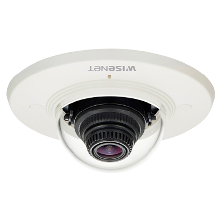 XND-6011F Hanwha Techwin 2.8mm 60FPS @ 1920 x 1080 Indoor Day & Night WDR Dome IP Security Camera POE