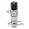YRC226-ZW2-NW-4-619 Yale Touchscreen, Interconnected Lockset, NW Lever, Z-Wave,  4" Prep - Satin Nickel